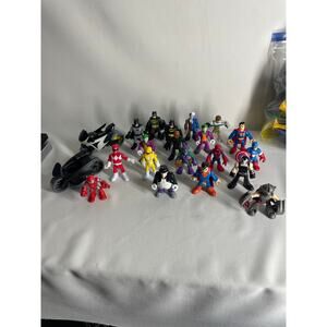 Imaginext and Playskool Heroes Mixed Lot of 3" Figures 20pc Batman Spiderman+